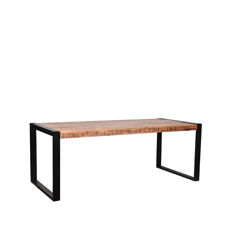 Eetkamertafel Brussels Naturel Rough - Mangohout - LABEL51
