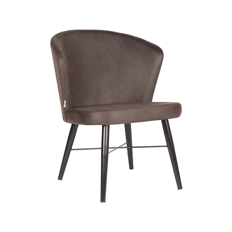 Fauteuil Wave Grijs Antraciet - Microfiber - LABEL51