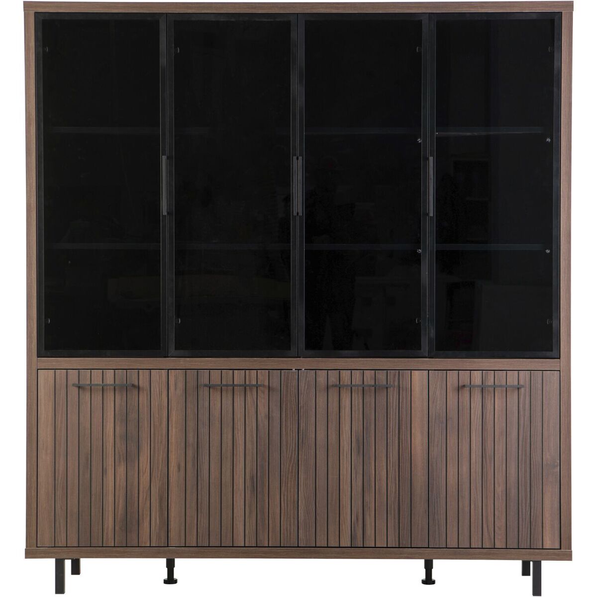 Vitrinekast Tenino - Bruin - Hout - Modern - Profijt Meubel