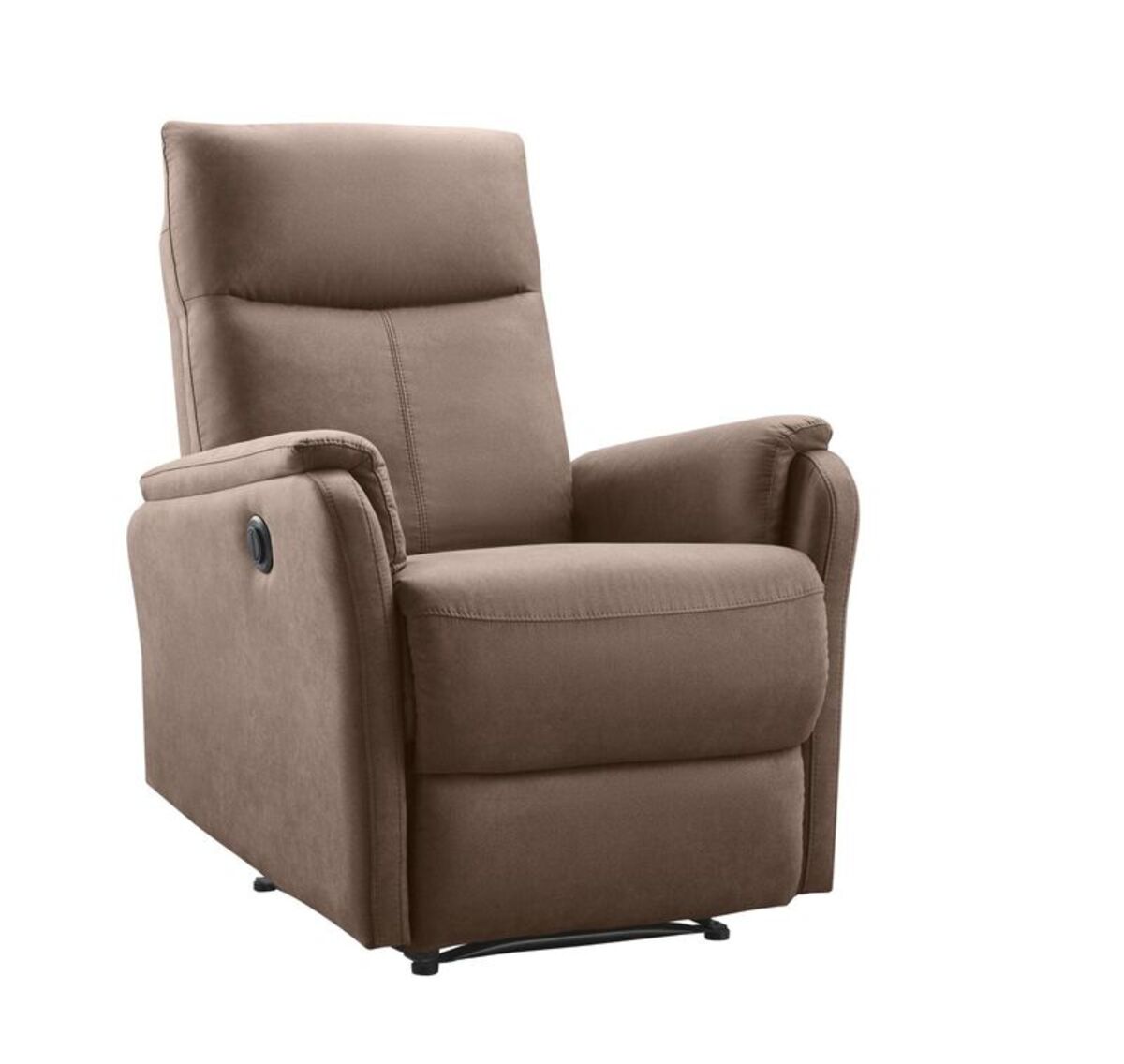 Fauteuil Manteo - Elektrisch - Armleuning - Taupe - Stof - Modern - Profijt Meubel