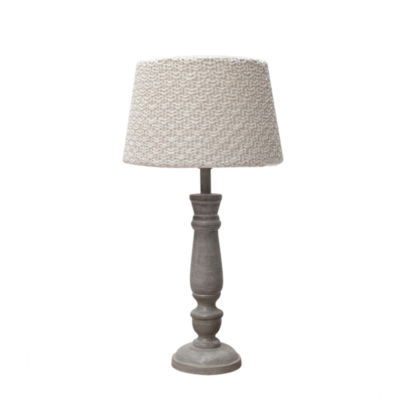 Lampenkap Drum Gebreid Wit Offwhite - Katoen - LABEL51
