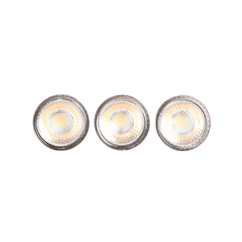 Lichtbron GU10 3 Stuks Transparant Helder glas - Glas - LABEL51