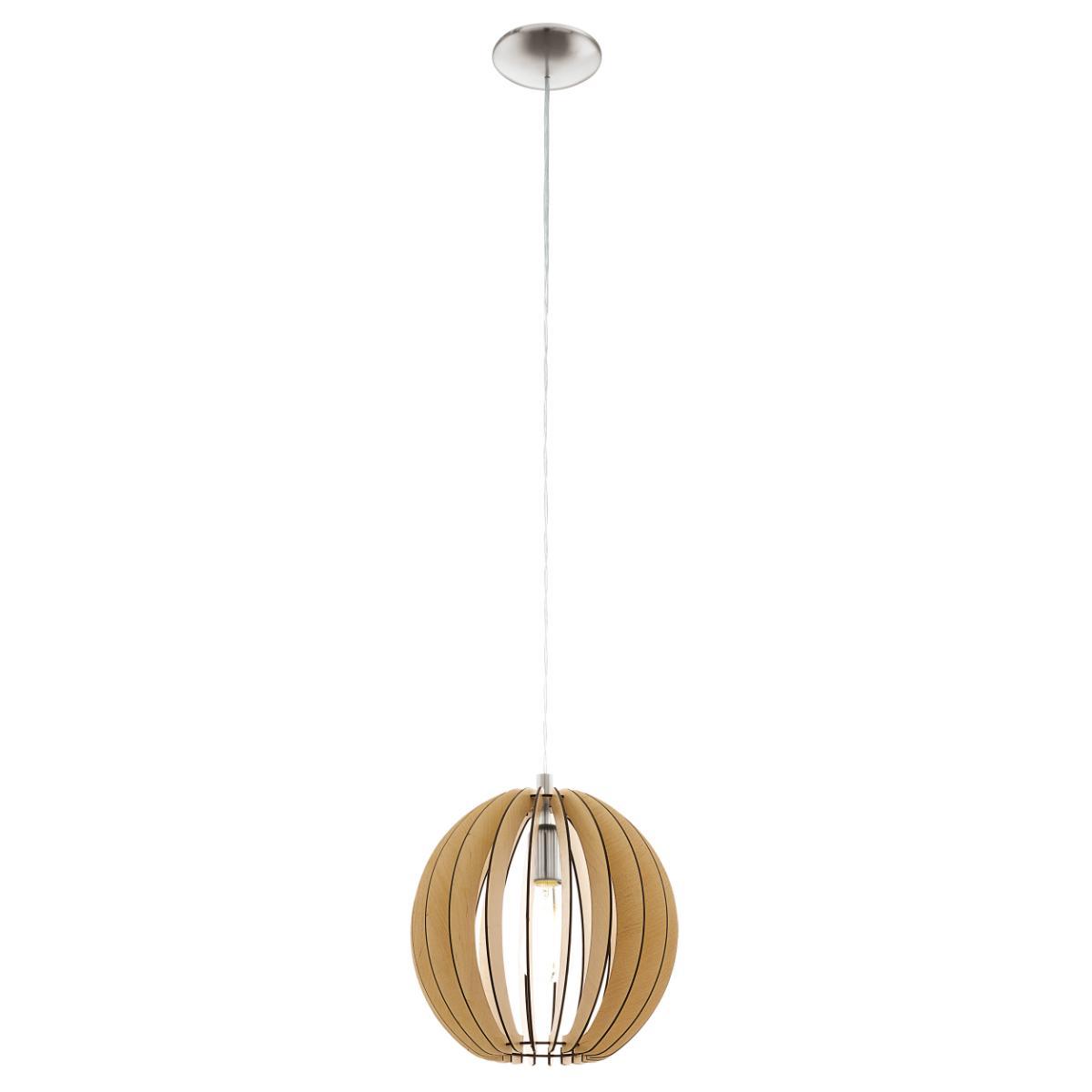 Hanglamp Cossano Naturel - Hout - Eglo