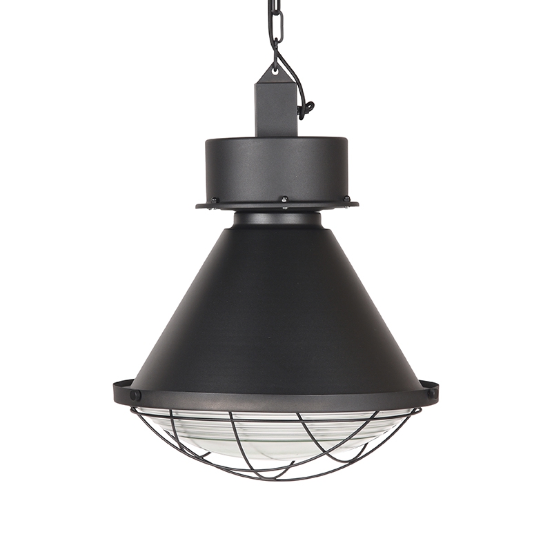 Hanglamp Hagen Zwart - Metaal - LABEL51