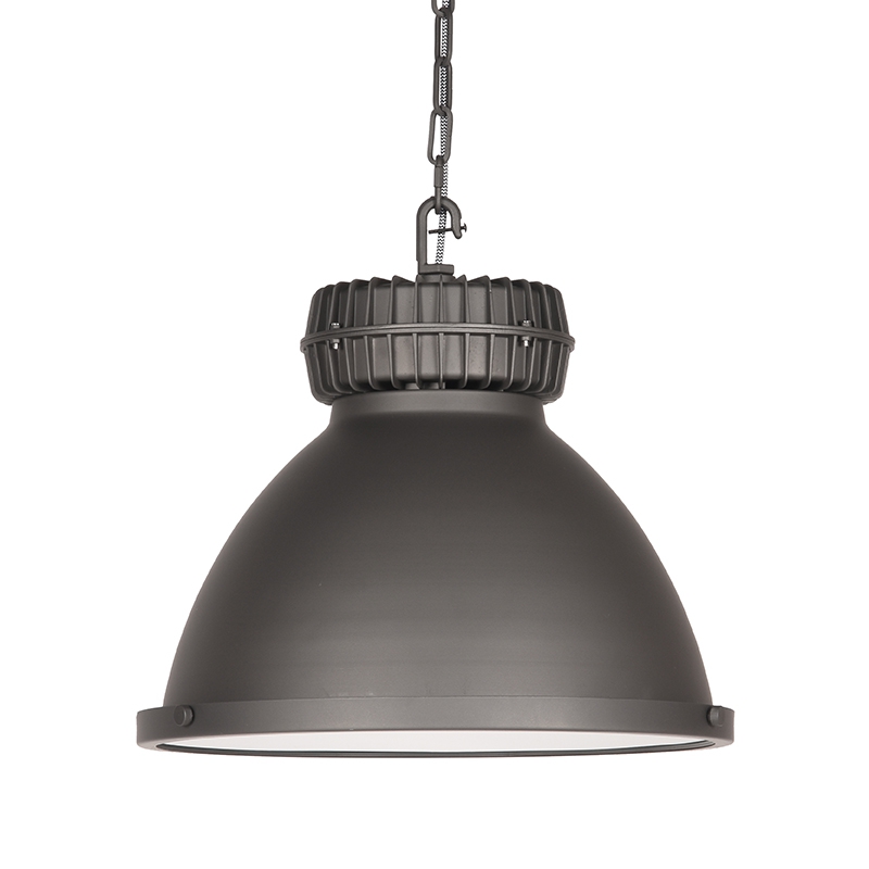 Hanglamp Heavy Duty Grijs Burned Steel - Metaal - LABEL51