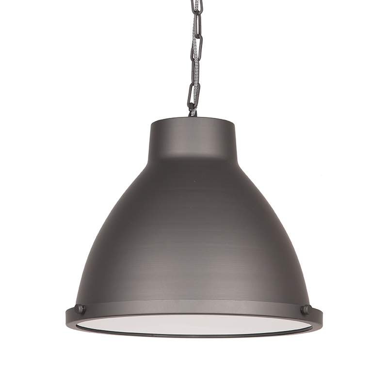 Hanglamp Industry Grijs Burned Steel - Metaal - LABEL51