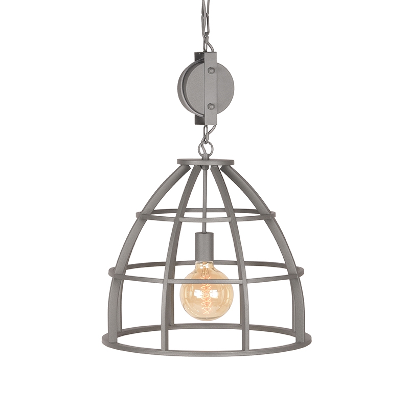 Hanglamp Jena Grijs Concrete - Metaal - LABEL51