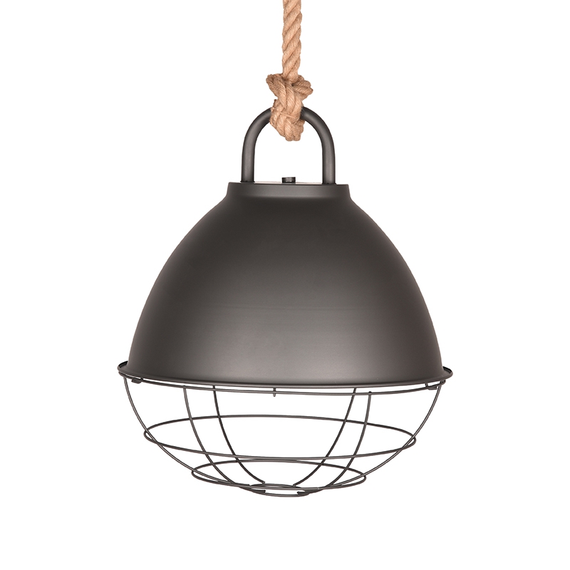 Hanglamp Korf Grijs Burned Steel - Metaal - LABEL51