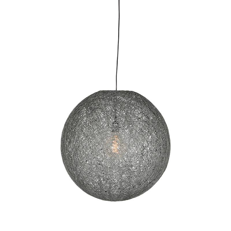 Hanglamp Twist Grijs - Vlas - LABEL51