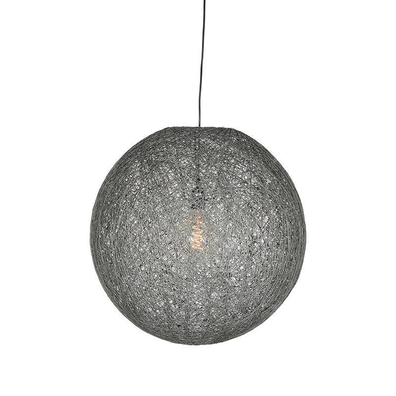 Hanglamp Twist Grijs - Vlas - LABEL51