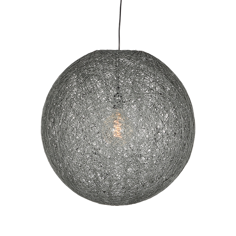 Hanglamp Twist Grijs - Vlas - LABEL51