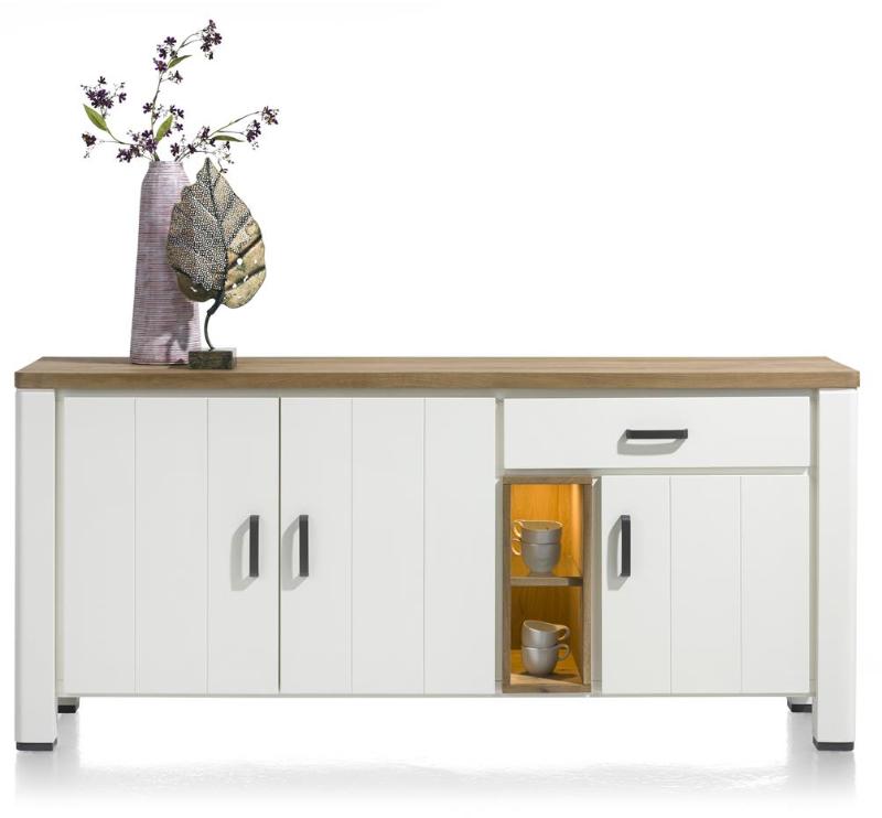 Dressoir Arizona Wit - Eiken - Happy at Home