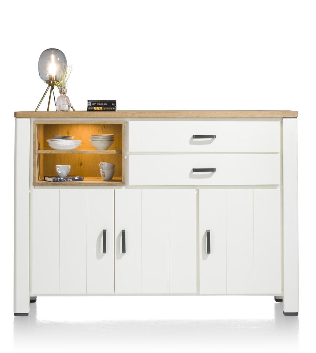 Dressoir  Wit - Eiken - Happy at Home