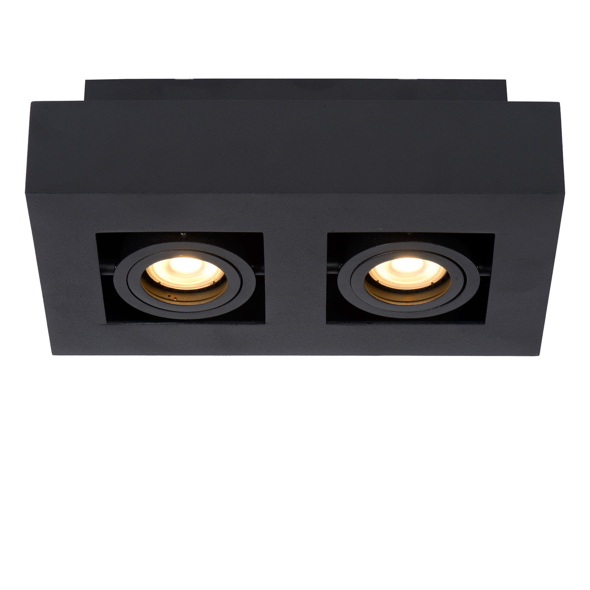 Spot Xirax Zwart - Aluminium - Lucide