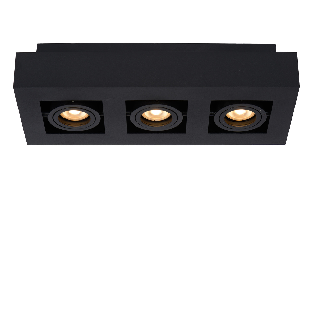 Spot Xirax Zwart - Aluminium - Lucide