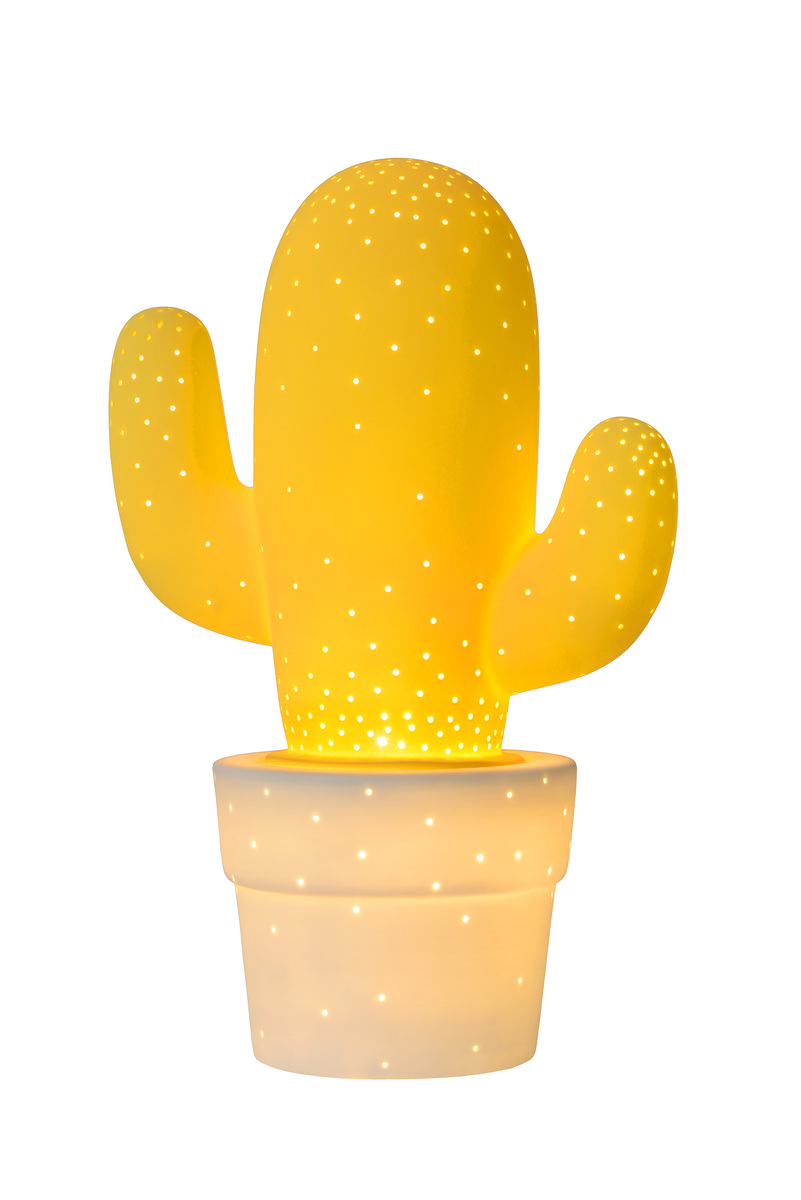 Tafellamp Cactus Geel - Aardewerk - Lucide
