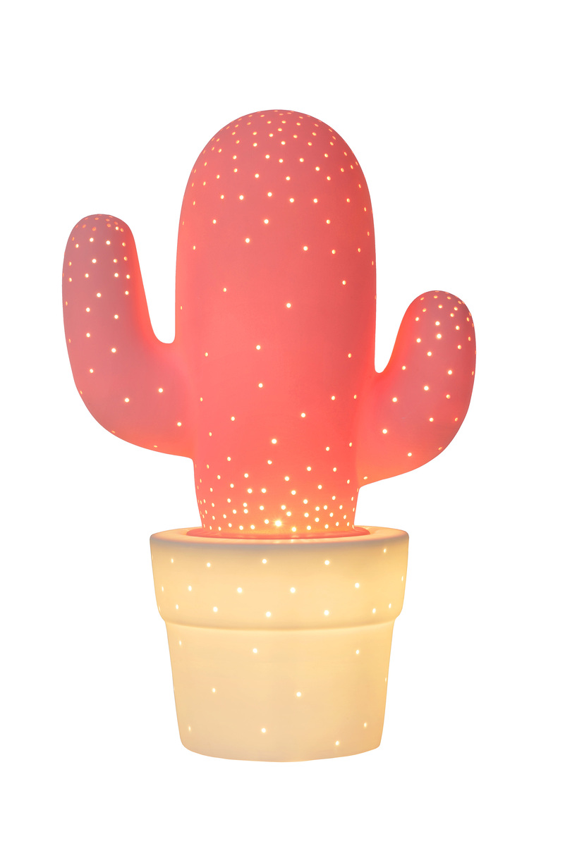 Tafellamp Cactus Roze - Aardewerk - Lucide