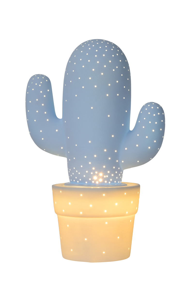 Tafellamp Cactus Blauw - Aardewerk - Lucide