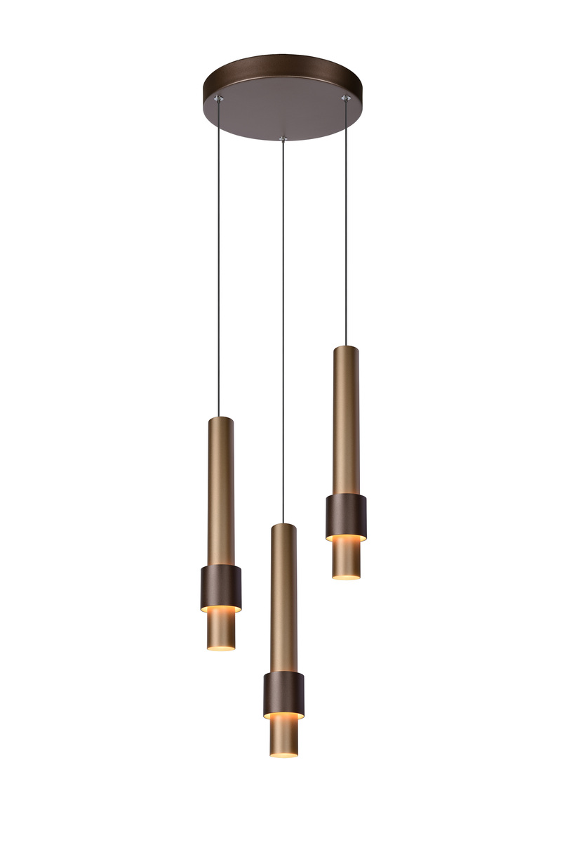 Hanglamp Margary Bruin  - Metaal - Lucide