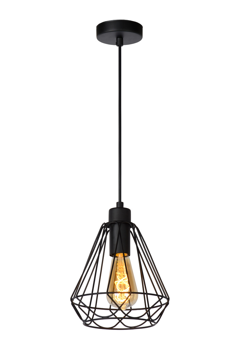 Hanglamp Kyara Zwart - Metaal - Lucide