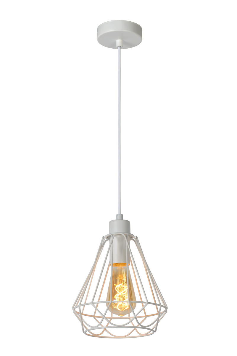 Hanglamp Kyara Wit - Metaal - Lucide