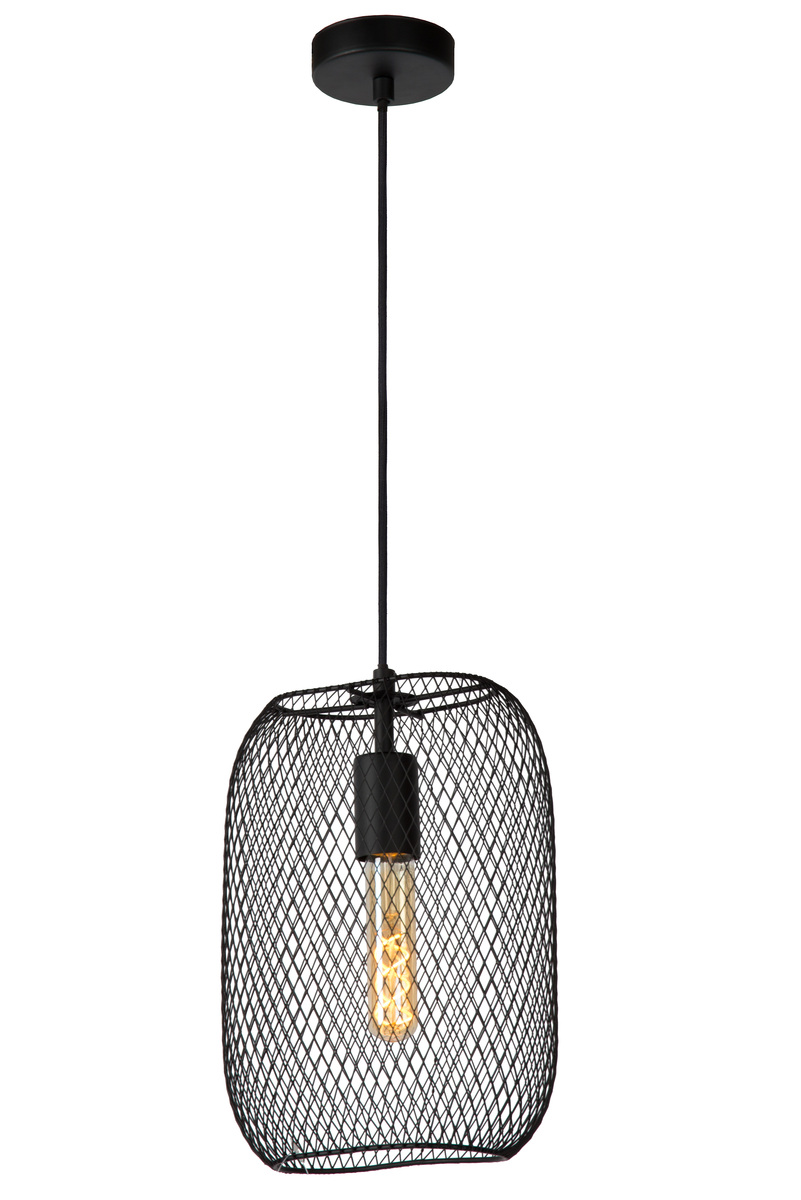 Hanglamp  Zwart - Metaal - Lucide