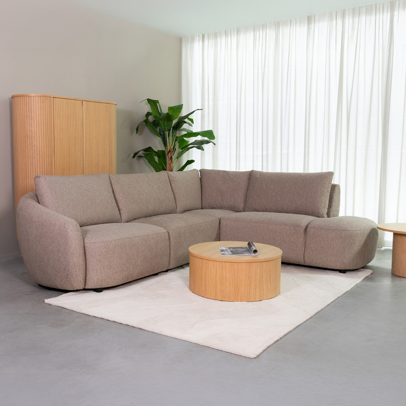 Bank Rocca - Taupe - Stof - Design - LABEL51