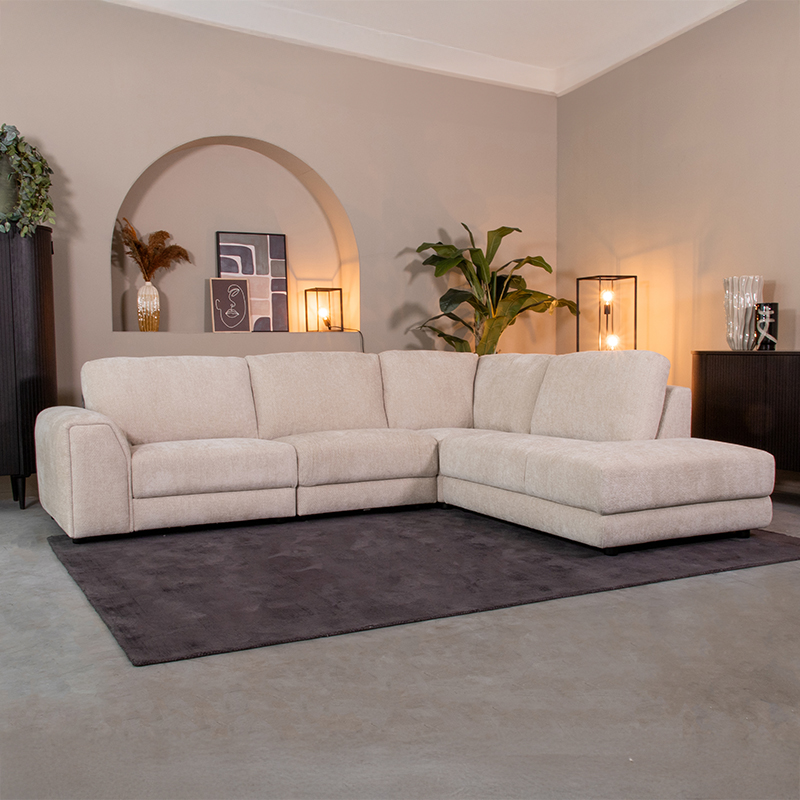 Hoekbank Tivoli - Hoekbank - Naturel Beige - Elite - Design - LABEL51