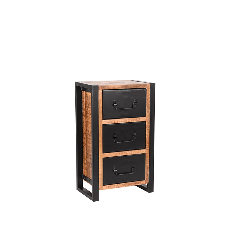 Ladekast Brussels Bruin Rough - Mangohout - LABEL51