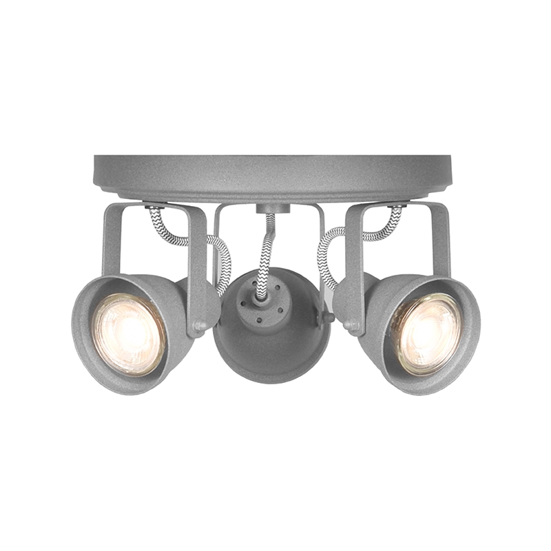 Spot Aken led Grijs Concrete - Metaal - LABEL51