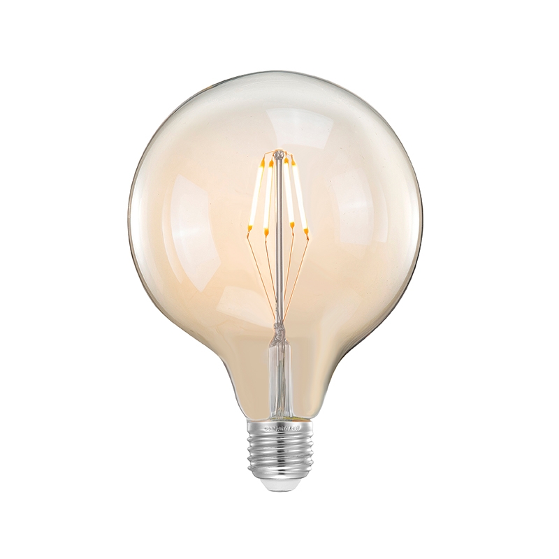 Lichtbron Led Kooldraadlamp Bol Transparant Helder glas - Glas - LABEL51