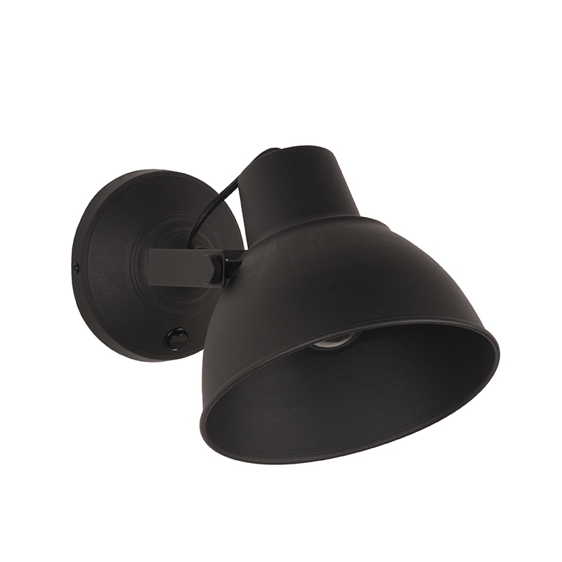 Wandlamp Hamburg Zwart - Metaal - LABEL51