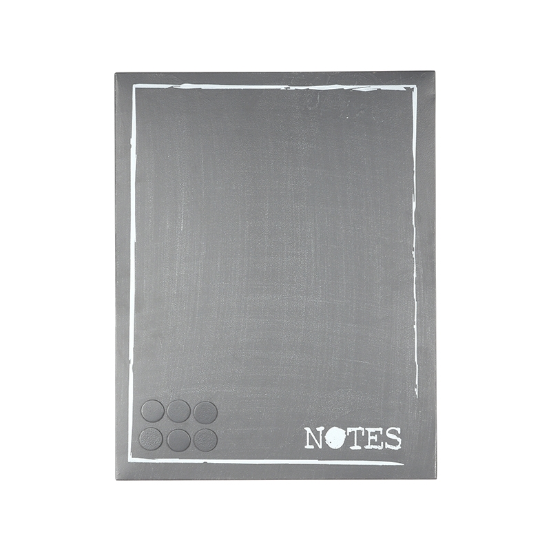 Wanddecoratie Memobord Grijs - Metaal - LABEL51