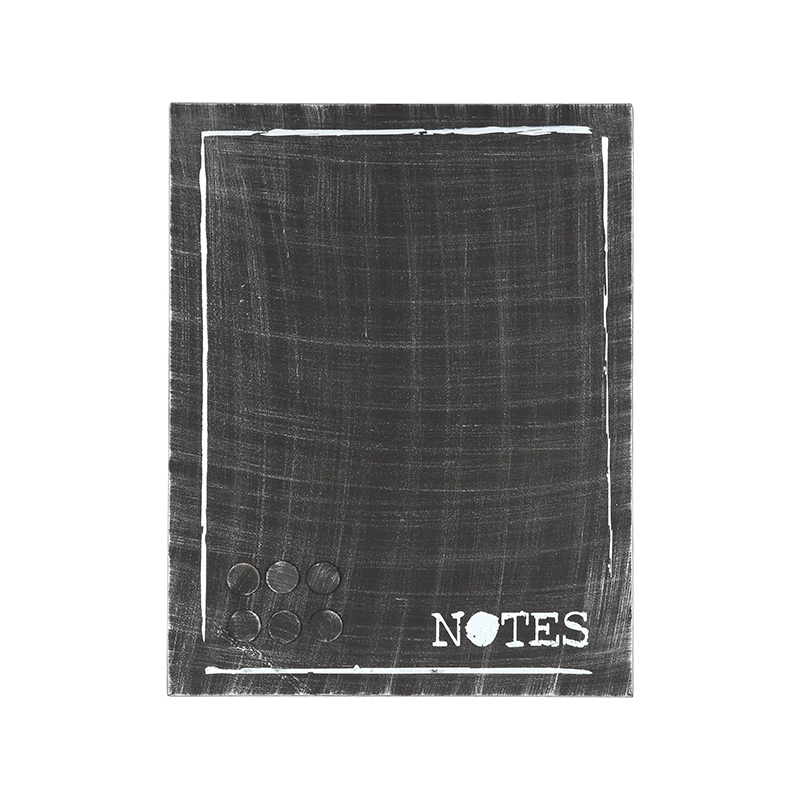 Wanddecoratie Memobord Zwart - Metaal - LABEL51