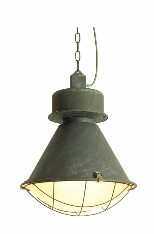 Hanglamp Duisburg Grijs - Metaal - LABEL51