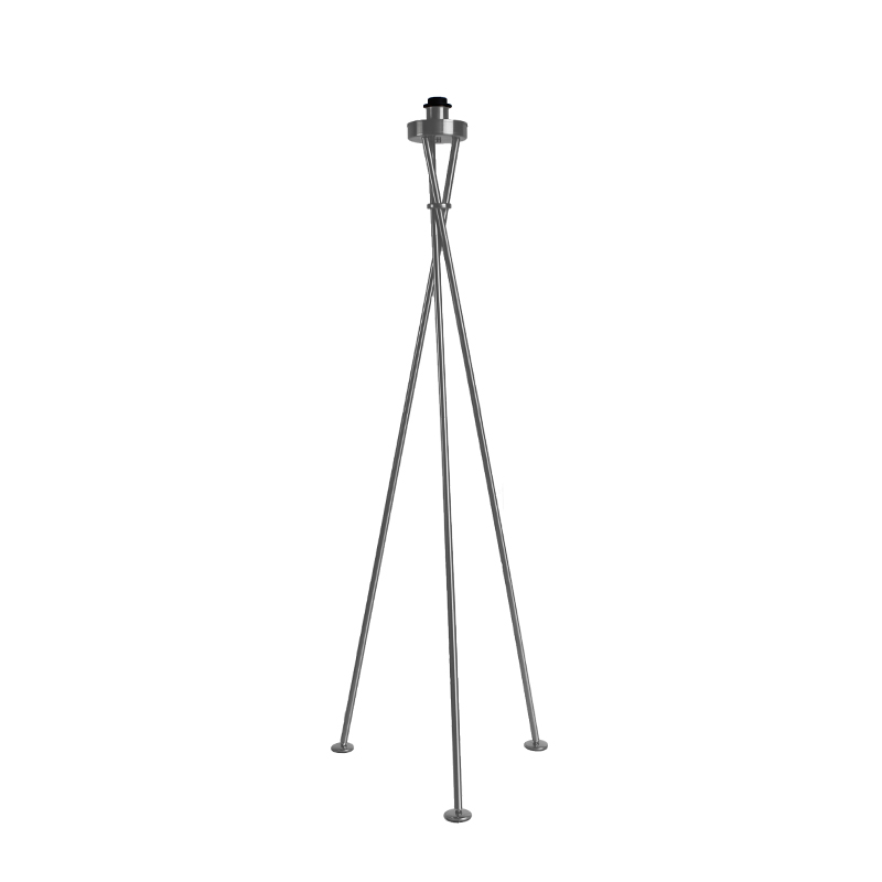 Vloerlamp Cross Grijs Nikkel - Metaal - LABEL51
