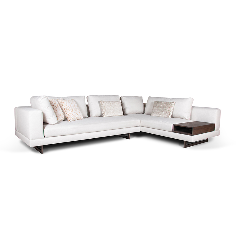 Hoekbank Zizeau Crème Beige - Stof - Hoekbank - Zizeau
