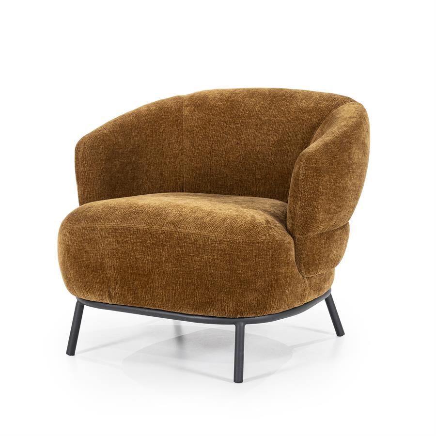 Fauteuil David - Mustard - Stof - Eleonora