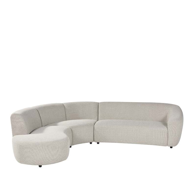 Hoekbank Florence - Naturel - Boucle - Design - LABEL51