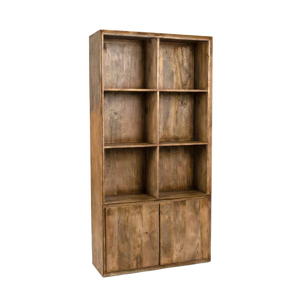 Boekkast Nori - Nature Smooth - Mangohout - LABEL51