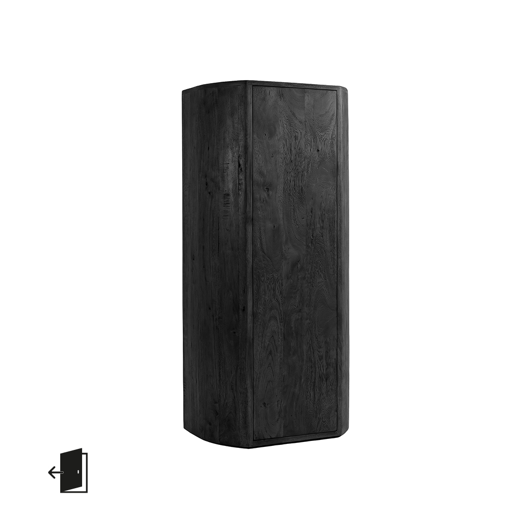 Bergkast Saya - Zwart - Mangohout - LABEL51