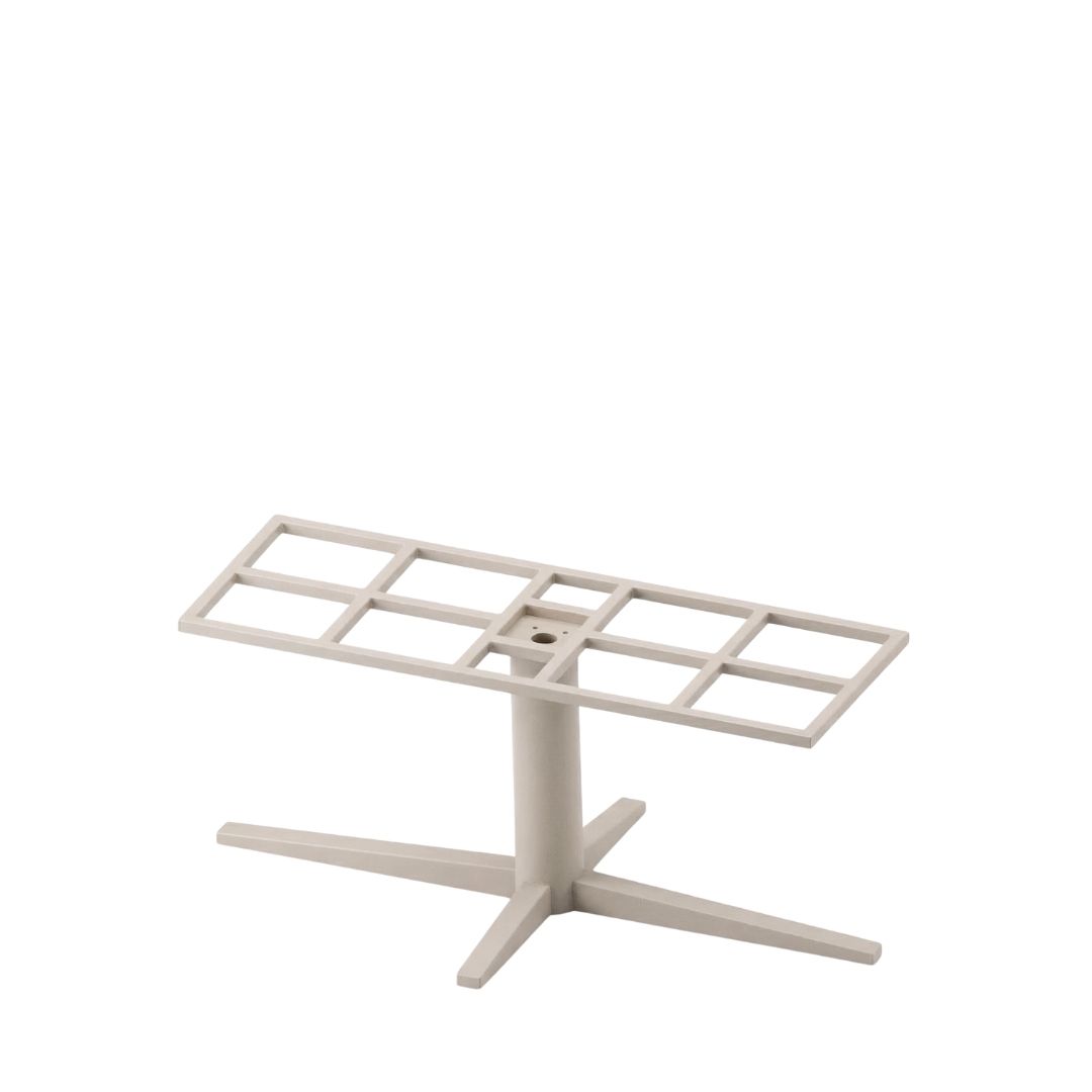 Eetkamertafel Kolom - Taupe - Metaal - LABEL51