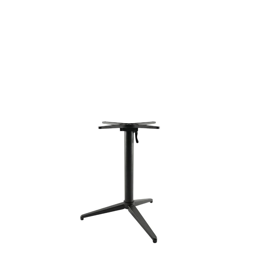 Eetkamertafel Tafelpoot Vouwbaar - Zwart - Metaal - LABEL51