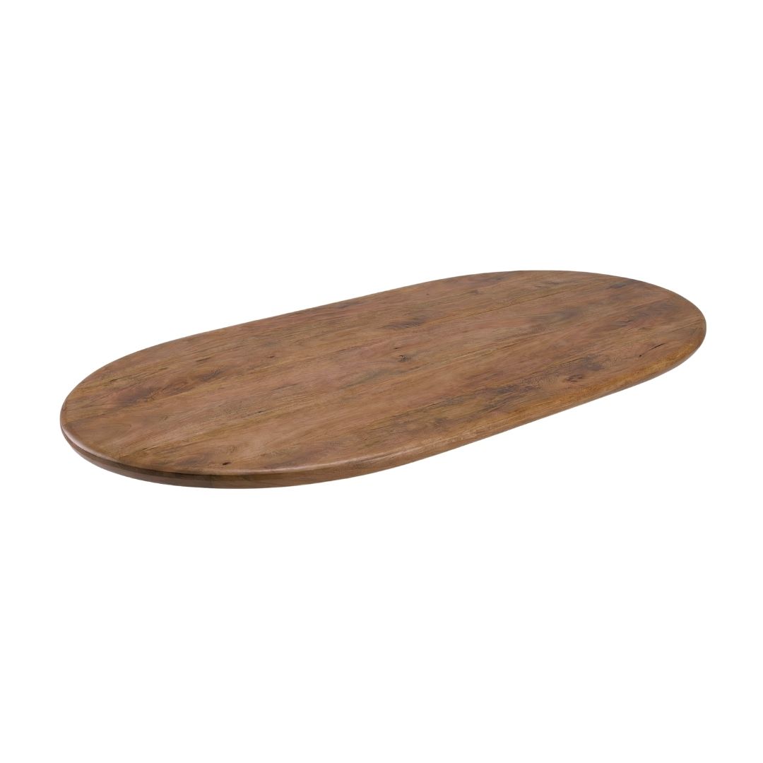 Eetkamertafel Tafelblad Halve Cirkel - Nature Smooth - - LABEL51