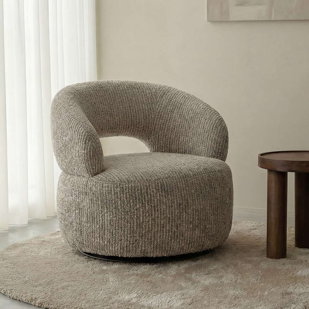 Fauteuil Nusanna - Taupe - Silencio - LABEL51