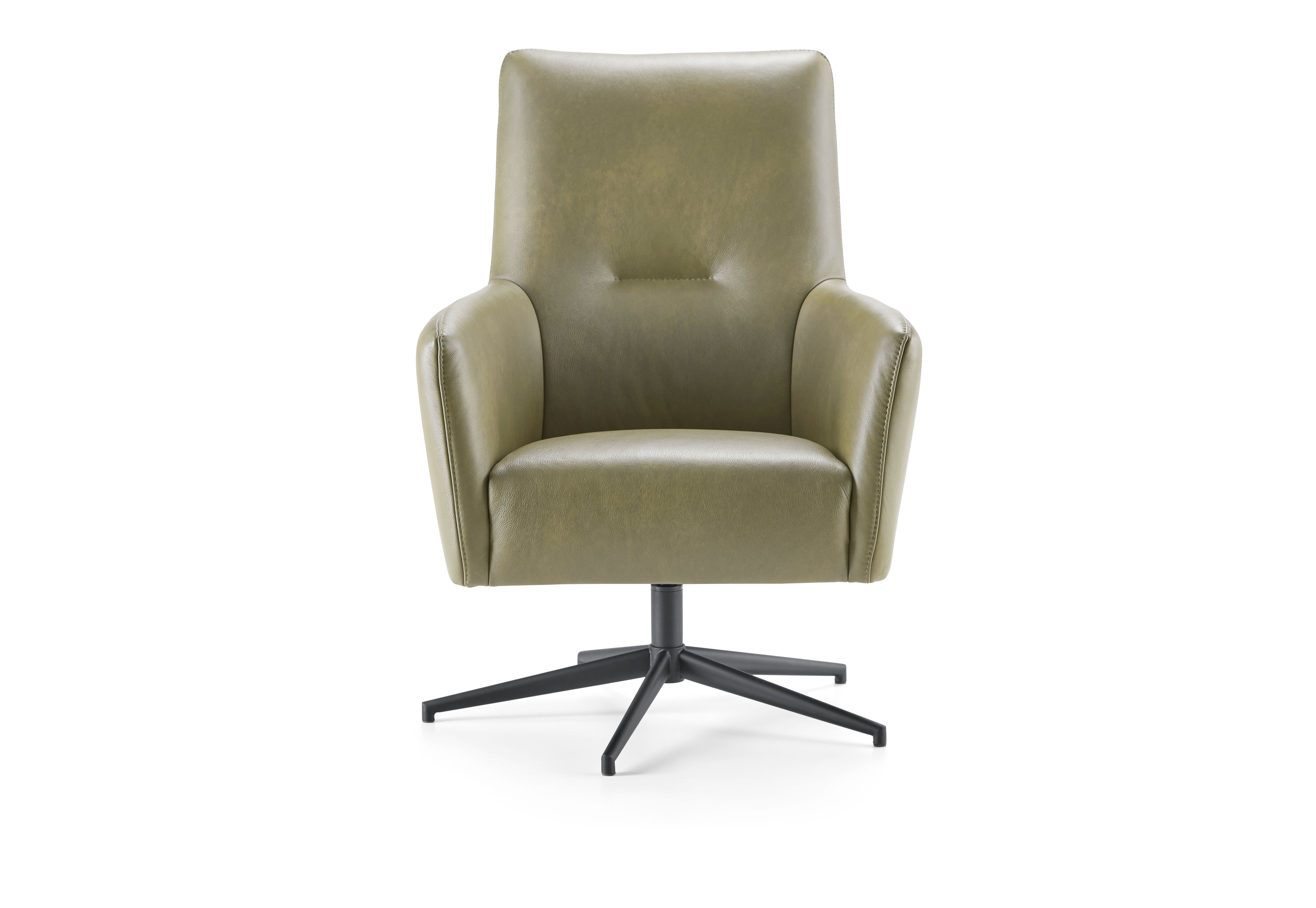 Glenwood fauteuil en hocker - Groen - 2647 - Baenks