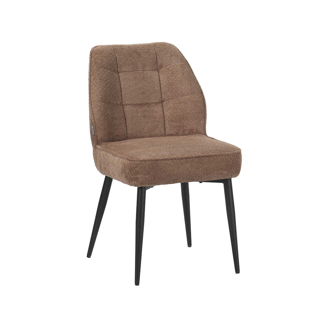 Eetkamerstoel Liam - Taupe - Egon - LABEL51