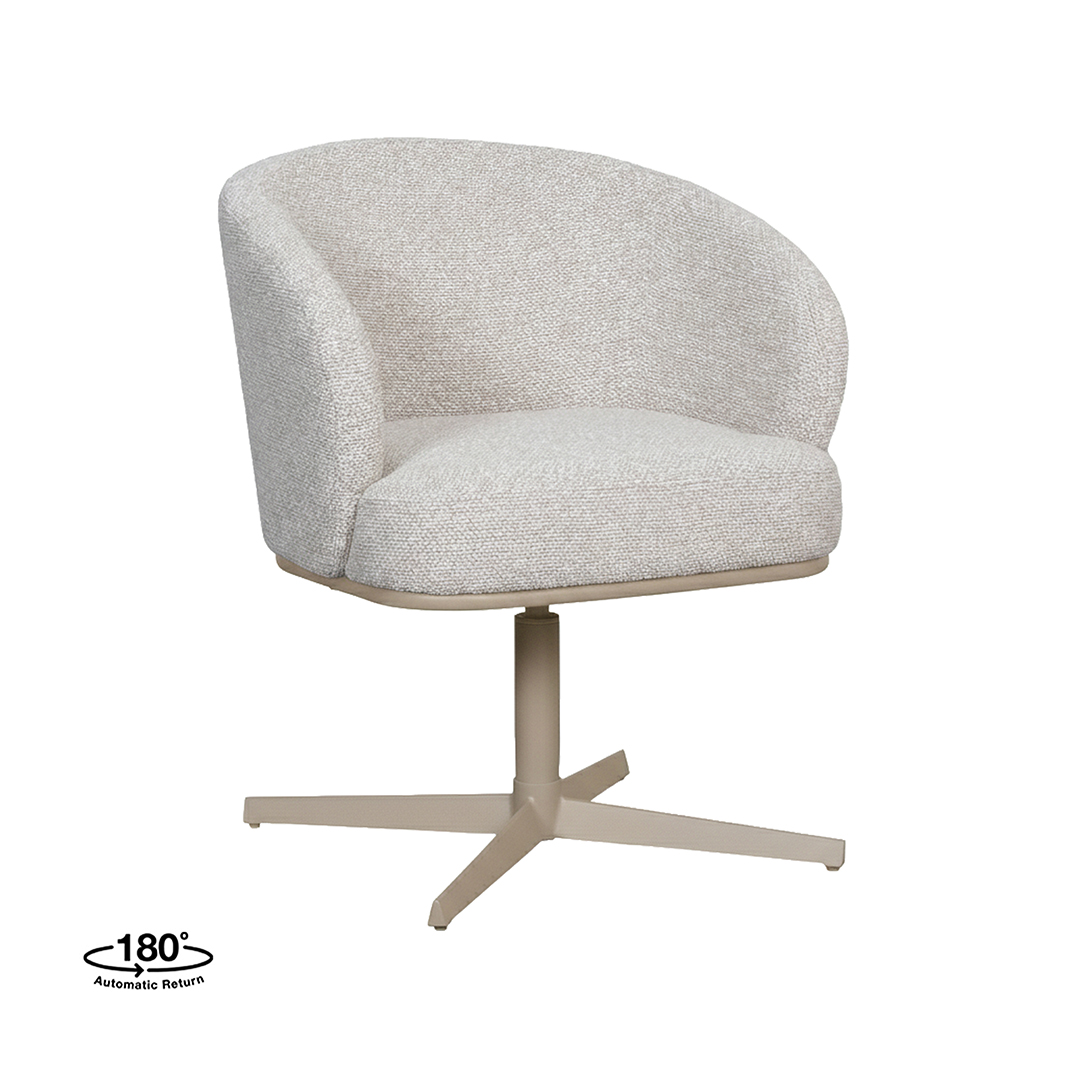 Eetkamerstoel Cannes - Naturel - Royal Boucle - LABEL51