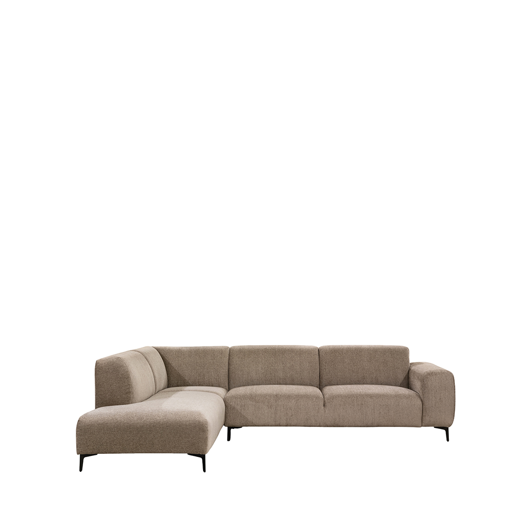 Hoekbank Merido - Taupe - Velours - LABEL51