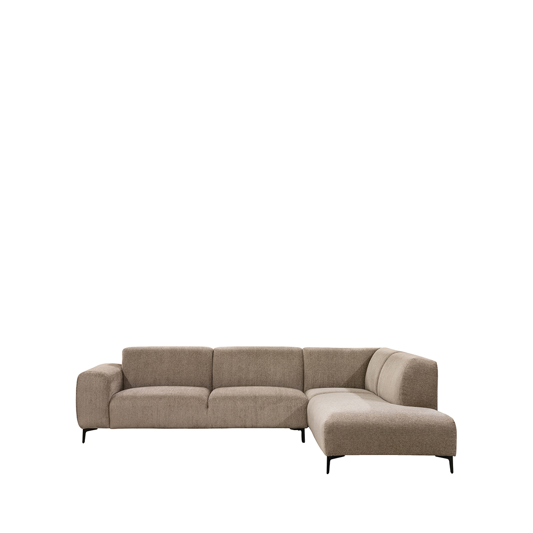 Hoekbank Merido - Taupe - Velours - LABEL51